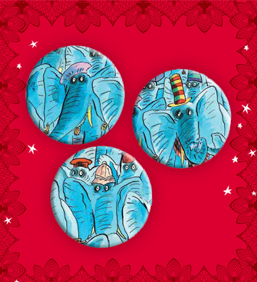 Create your very own (annoying) Elephant badge! Perfect for birthdays!