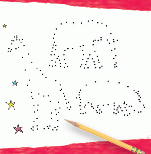 Dot to dot! What will the stars make?