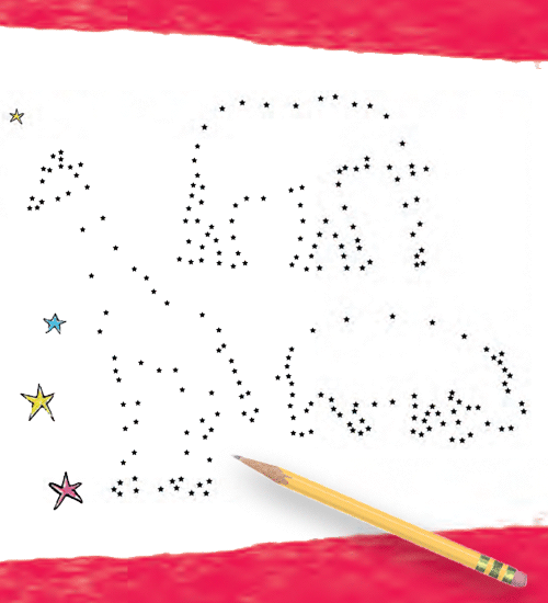 Dot to dot! What will the stars make?