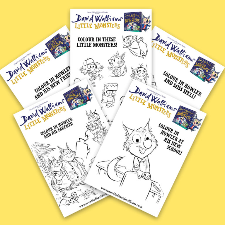 Download FREE spooktacular Little Monsters colouring sheets!