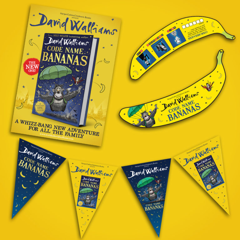 FREE Code Name Bananas poster, bookmark and bunting!