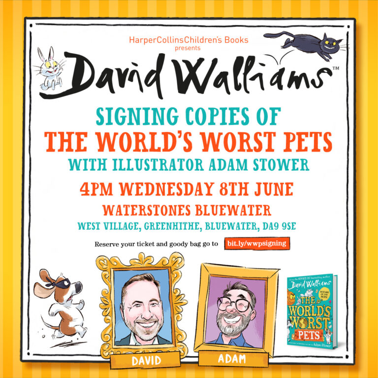 The World's Worst Pets - Signing with David Walliams and Adam Stower!