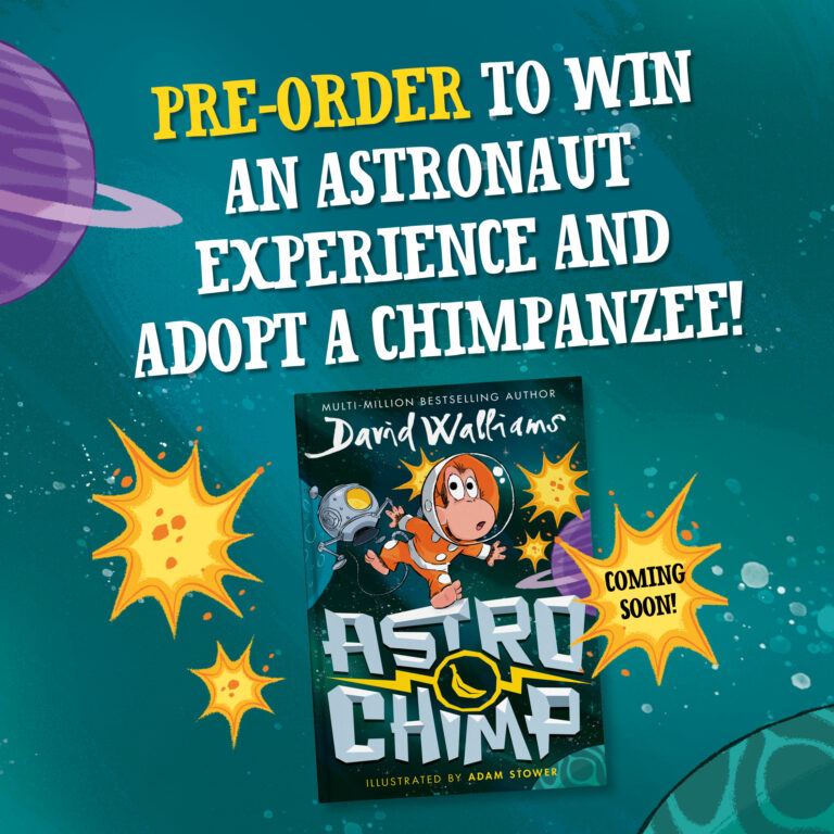 Win an astronaut experience and adopt a chimpanzee!
